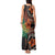 Vintage Hibiscus Pacific Floral Tank Maxi Dress