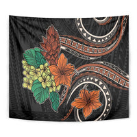 Vintage Hibiscus Pacific Floral Tapestry LT9 - Polynesian Pride