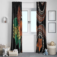 Vintage Hibiscus Pacific Floral Window Curtain LT9 - Polynesian Pride