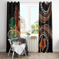 Vintage Hibiscus Pacific Floral Window Curtain LT9 - Polynesian Pride