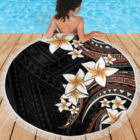 Vintage Plumeria Pacific Floral Beach Blanket LT9 - Polynesian Pride