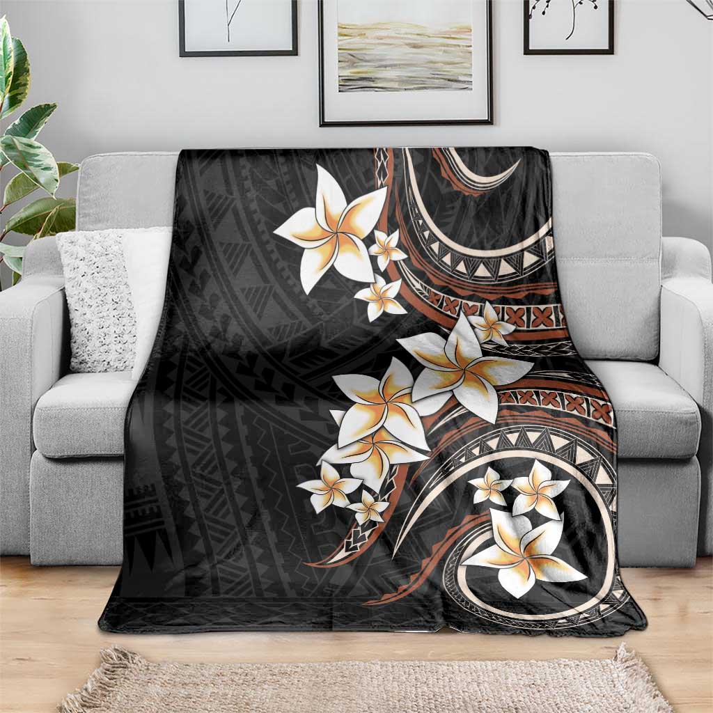 Vintage Plumeria Pacific Floral Blanket LT9 - Polynesian Pride