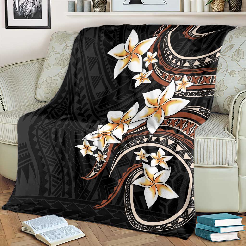 Vintage Plumeria Pacific Floral Blanket LT9 - Polynesian Pride