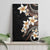 Vintage Plumeria Pacific Floral Canvas Wall Art