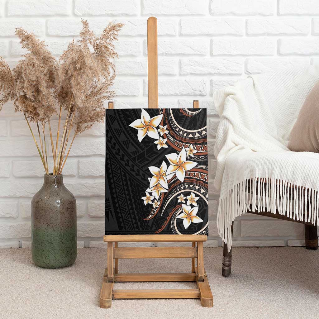 Vintage Plumeria Pacific Floral Canvas Wall Art LT9 - Polynesian Pride