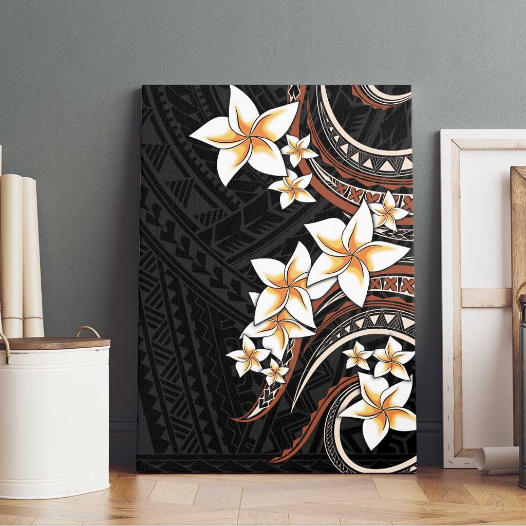 Vintage Plumeria Pacific Floral Canvas Wall Art LT9 - Polynesian Pride