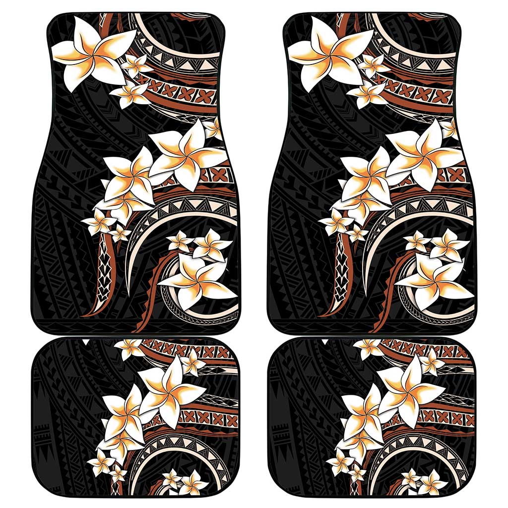 Vintage Plumeria Pacific Floral Car Mats LT9 - Polynesian Pride
