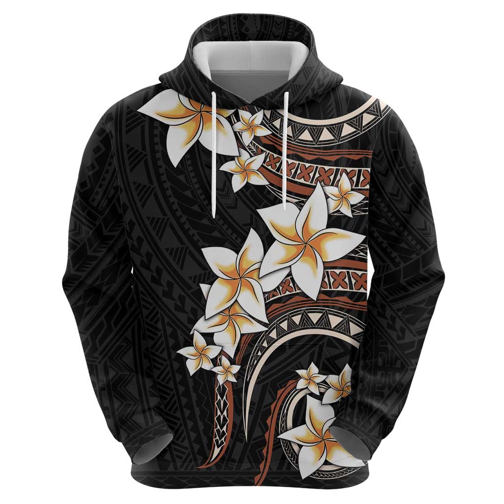 Vintage Plumeria Pacific Floral Hoodie LT9 - Polynesian Pride