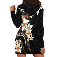Vintage Plumeria Pacific Floral Hoodie Dress LT9 - Polynesian Pride