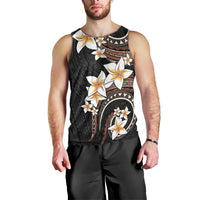 Vintage Plumeria Pacific Floral Men Tank Top LT9 - Polynesian Pride