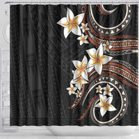 Vintage Plumeria Pacific Floral Shower Curtain LT9 - Polynesian Pride