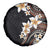 Vintage Plumeria Pacific Floral Spare Tire Cover