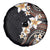 Vintage Plumeria Pacific Floral Spare Tire Cover