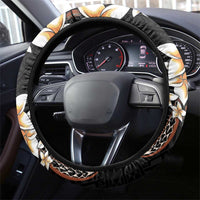 Vintage Plumeria Pacific Floral Steering Wheel Cover LT9 - Polynesian Pride
