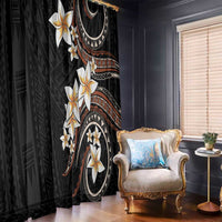 Vintage Plumeria Pacific Floral Window Curtain LT9 - Polynesian Pride