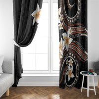 Vintage Plumeria Pacific Floral Window Curtain LT9 - Polynesian Pride
