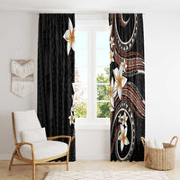 Vintage Plumeria Pacific Floral Window Curtain LT9 - Polynesian Pride