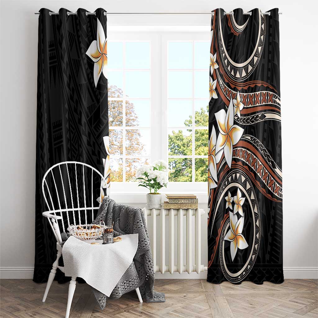 Vintage Plumeria Pacific Floral Window Curtain LT9 - Polynesian Pride