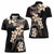 Vintage Plumeria Pacific Floral Women Polo Shirt