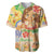 Kawaii Hula Girls Baseball Jersey Aloha Hibiscus Flowers