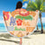 Kawaii Hula Girls Beach Blanket Aloha Hibiscus Flowers