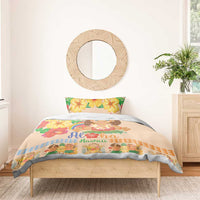 Kawaii Hula Girls Bedding Set Aloha Hibiscus Flowers LT9 - Polynesian Pride