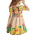 Kawaii Hula Girls Family Matching Long Sleeve Bodycon Dress and Hawaiian Shirt Aloha Hibiscus Flowers