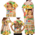 Kawaii Hula Girls Family Matching Off Shoulder Maxi Dress and Hawaiian Shirt Aloha Hibiscus Flowers