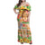 Kawaii Hula Girls Family Matching Off Shoulder Maxi Dress and Hawaiian Shirt Aloha Hibiscus Flowers