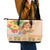 Kawaii Hula Girls Leather Tote Bag Aloha Hibiscus Flowers