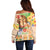 Kawaii Hula Girls Off Shoulder Sweater Aloha Hibiscus Flowers