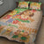 Kawaii Hula Girls Quilt Bed Set Aloha Hibiscus Flowers