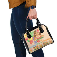Kawaii Hula Girls Shoulder Handbag Aloha Hibiscus Flowers LT9 - Polynesian Pride