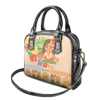 Kawaii Hula Girls Shoulder Handbag Aloha Hibiscus Flowers LT9 - Polynesian Pride