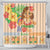 Kawaii Hula Girls Shower Curtain Aloha Hibiscus Flowers