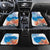 Hibiscus Turtle Tattoo Coral Reef Car Mats with Polynesian Tribal