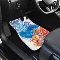 Hibiscus Turtle Tattoo Coral Reef Car Mats with Polynesian Tribal LT9 - Polynesian Pride