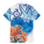 Hibiscus Turtle Tattoo Coral Reef Family Matching Mermaid Dress and Hawaiian Shirt with Polynesian Tribal