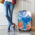 Hibiscus Turtle Tattoo Coral Reef Luggage Cover with Polynesian Tribal