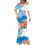 Hibiscus Turtle Tattoo Coral Reef Mermaid Dress with Polynesian Tribal