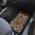 Pacific Hibiscus Tapa Tribal Vintage Car Mats Brown Motif