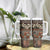 Pacific Hibiscus Tapa Tribal Vintage Tumbler With Handle Brown Motif