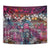 Pacific Hibiscus Tapa Tribal Vintage Tapestry Pink Motif