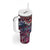 Pacific Hibiscus Tapa Tribal Vintage Tumbler With Handle Pink Motif