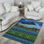 Personalised Fiji Viti Levu Area Rug Tagimoucia and Tapa Tribal Pattern