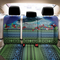 Personalised Fiji Viti Levu Back Car Seat Cover Tagimoucia and Tapa Tribal Pattern LT9 - Polynesian Pride