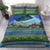 Personalised Fiji Viti Levu Bedding Set Tagimoucia and Tapa Tribal Pattern