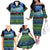 Personalised Fiji Viti Levu Family Matching Off The Shoulder Long Sleeve Dress and Hawaiian Shirt Tagimoucia and Tapa Tribal Pattern