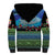 Personalised Fiji Viti Levu Sherpa Hoodie Tagimoucia and Tapa Tribal Pattern