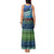 Personalised Fiji Viti Levu Tank Maxi Dress Tagimoucia and Tapa Tribal Pattern